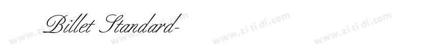 字体 Billet Standard字体转换